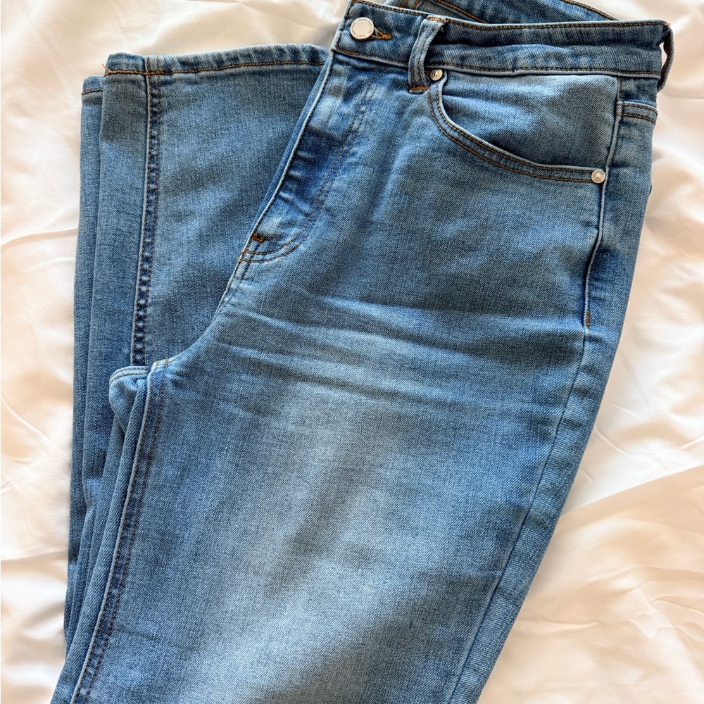 Oat New York Light Blue Straight Leg Jeans